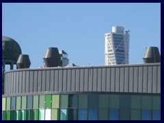 Malmö skyline from the Central station's garage 16 - Turning Torso